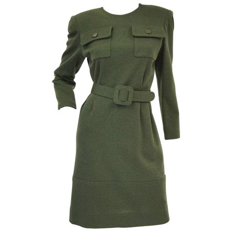 green 1980s couture givenchy dress button on front price|Givenchy 1980 Couture .